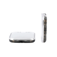 Palette d'ombres à paupières Mr.Cosmetic 4-Color Recyclable ABS Square Eyeshadow Case with 4g Capacity Chainable Makeup Container