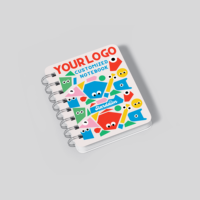 Cuaderno Personalizable al por Mayor A7 con Espiral, Diseño de Dibujos Animados, Mini Libreta Portátil de 50 Hojas Rayadas, Pequeño Bloc de Notas para Estudiantes como Regalo
