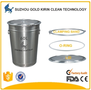 Récipient <span class=keywords><strong>alimentaire</strong></span> en forme de seau de <span class=keywords><strong>60</strong></span> <span class=keywords><strong>litres</strong></span>, seau scellé circulaire en acier inoxydable de qualité <span class=keywords><strong>alimentaire</strong></span> avec couvercle - Product Image 3