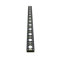 Projecteur de scène Beam Wash Strobe 3-en-1, 12x5W LED blanc chaud, 84 LED SMD 5050 RGBW de 0,5W, contrôle DMX512/activation sonore