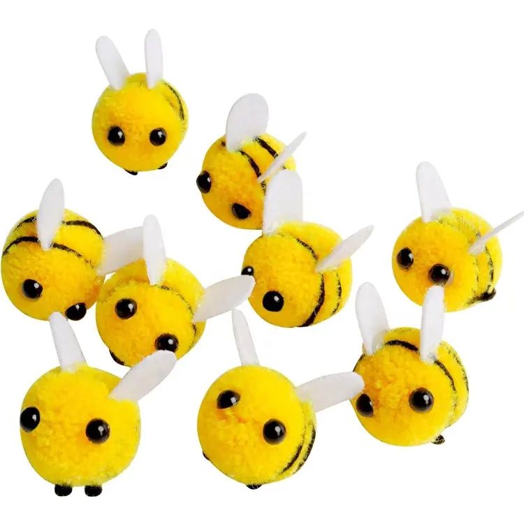 Adornos navideños de abeja de fieltro de lana hechos a mano más vendidos, decoración del hogar