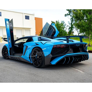 สเกิร์ตข้างคาร์บอนไฟเบอร์แบบแห้ง Aventador NOV Style สำหรับ Lamborghini Aventador LP700 2011-2015 ชุดแต่ง - Product Image 2