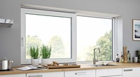 Guoxin Aluminium-Schiebefenster mit Doppelverglasung, Pulverbeschichtete Oberfläche