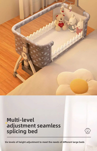 Lit de bébé pliable multifonctionnel moderne et portable Summer Infants Premium, durable, réglable, mobile, berceau, lit d'appoint - Product Image 3