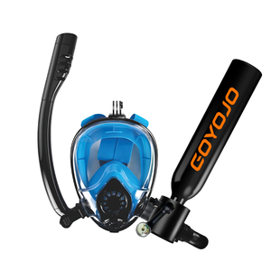 GOYOJO 0.5L Mini Scuba Tank Full-Face Snorkel Mask Combo High Aluminium 5-8 Min Diving Underwater Breathing Oxygen Air Supply - Product Image 1