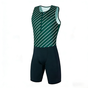 Combinaison de cyclisme et de triathlon pour homme, personnalisée, respirante, à séchage rapide, en polyester et élasthanne, avec impression par sublimation, vente chaude OEM - Product Image 1