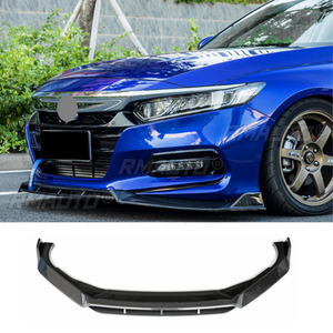 Kit de 4 lames de spoiler avant pour pare-chocs de voiture, déflecteurs et garnitures de carrosserie pour Honda Accord 10ème Génération 2018-2021 - Product Image 1