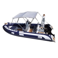 Bateau pneumatique Hedia Ocean Master 16 pieds en Hypalon Sport Dockitjet Rib, jet ski en PVC