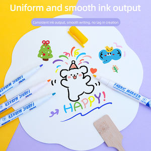 30 Colors <strong>Permanent</strong> Fabric <strong>Markers</strong> Pens <strong>Set</strong> -Non Toxic, Indelible and <strong>Permanent</strong> Fabric Paint Fine Point Textile <strong>Marker</strong> Pen - Product Image 4