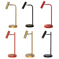 Lampe de table LED de style nordique transfrontalier pour salons et chambres d'hôtel ; Lumière d'ambiance de lecture de type projecteur, éclairage d'appoint