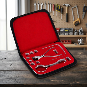 1 Kit de Perforateur Manuel en Acier Inoxydable pour Gouttière Dentaire, Pince à Perforer, Outil de Protection en Caoutchouc Dentaire, Soin des Dents, Orthodontie - Product Image 1