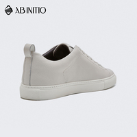 Chaussures de sport plates de marque élégantes en cuir pour hommes, baskets de sport en gros