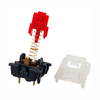 Interrupteurs mécaniques pour clavier Tecsee UHMWPE, boîtier supérieur en nylon, interrupteurs linéaires à tige Flame Pom, interrupteurs mécaniques pour clavier d'usine