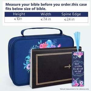Estuche para Biblia Multifuncional con Asa, Bolsa de Transporte para Iglesia, Funda Protectora para Biblia, Muestra Gratuita - Product Image 6