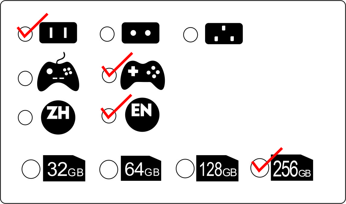 256GB 50000 juegos