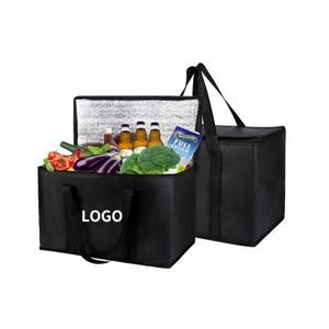 Wholesale Insulated Thermal Waterproof Lunch Bag Non-Woven Picnic Cooler Bag With Letter Pattern - Product Image 1