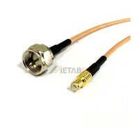 Cable Recto con Conector MCX a F, Tipo Hembra y Macho