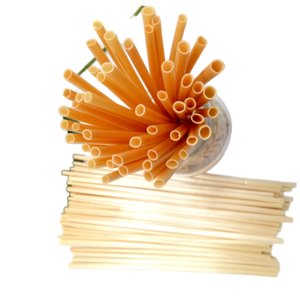 Nouvelles pailles jetables en bambou naturel biodégradables sans PFAS pour fêtes et camping, en paille de blé, forme droite, échantillon gratuit - Product Image 1
