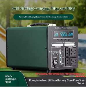 แหล่งจ่ายไฟพกพาพลังงานสูงสำหรับใช้งานกลางแจ้ง แบตเตอรี่สำรองภายนอกรถยนต์ คลื่นไซน์บริสุทธิ์ สำหรับเก็บพลังงานฉุกเฉิน - Product Image 6