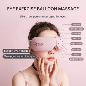 Inalámbrico inteligente música fatiga ocular cuidado de los ojos masaje calefacción 6 modos VIBRADOR ELÉCTRICO 4D masajeador de ojos inteligente con calor - Product Image 2