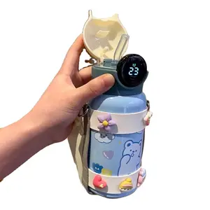 Food-Grade Thermos Thermometer Hot Bottle For Kids 500ML Temperature Sport Bottle For Children 316 Material Kids vacuum Bottle