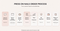 Kuku Palsu Bentuk Kotak Panjang Sedang Buatan Tangan Custom Press On Nails Kuku Akrilik Tebal Dengan Bunga 3D Kuku Buatan