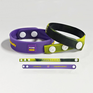 ออกแบบโลโก้ธงชาติปาเลสไตน์ตามสั่ง สายรัดข้อมือซิลิโคน สายรัดข้อมือยางสำหรับโปรโมชั่น - Product Image 2