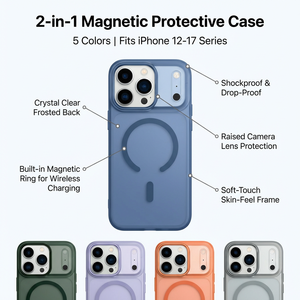 Funda Magnética para Teléfono con Textura de Cuero, Resistente a Impactos y con Soporte para iPhone 14 Pro Max - Product Image 3