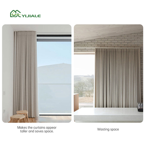 YIJIALE Rails de rideaux portables en alliage robuste de qualité supérieure, forme S, <span class=keywords><strong>pour</strong></span> rideaux à plis ondulés vintage et voiles - Product Image 5