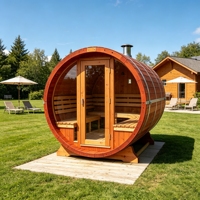 Sauna a Botte Tradizionale in Legno di Cedro/Hemlock Canadese per Esterni, Vendita al Dettaglio/Ingrosso