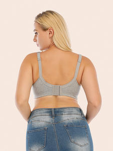 Sous-vêtements <span class=keywords><strong>grande</strong></span> <span class=keywords><strong>taille</strong></span> sans fil Ultra-mince femmes, brassière 115DEF 10% coton, <span class=keywords><strong>grande</strong></span> tasse confortable sans couture, nouvelle collection 95% - Product Image 6