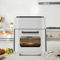 Chine Acier inoxydable 8L 10L 15L Friteuse à air numérique multifonctionnelle Maison Friteuse électrique Chaude Sans huile Forme carrée moderne