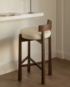 Precio barato, recién llegado, bonito taburete de bar alto de madera maciza para restaurante de interior clásico, silla de comedor - Product Image 2