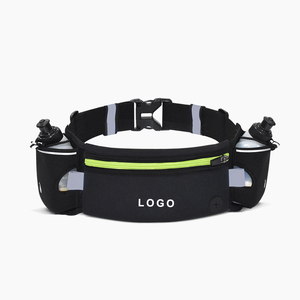 Nouvelle ceinture <span class=keywords><strong>de</strong></span> sport pour homme, sac banane <span class=keywords><strong>de</strong></span> course, sac <span class=keywords><strong>de</strong></span> taille d'hydratation bleu, sacoche pour bouteille d'eau avec logo vert - Product Image 3