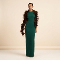 Vente en gros de boas en plumes d'autruche 1 à 20 plis, motifs teints, pour accessoires de mode, coiffure, artisanat DIY, couleurs assorties, pas cher