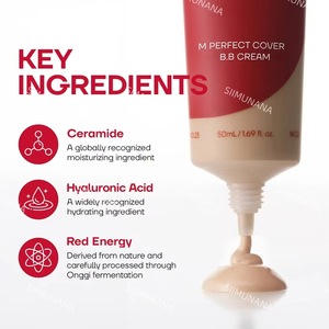 Crème <span class=keywords><strong>BB</strong></span> OEM ODM <span class=keywords><strong>M</strong></span> Perfect Cover, SPF42, crème <span class=keywords><strong>BB</strong></span> à l'acide hyaluronique avec céramide pour une couvrance naturelle - Product Image 2