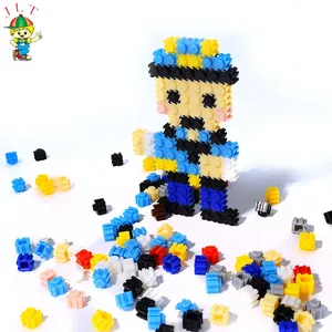 Nieuwe Kinderbouwsteen Speelgoed Puzzelspel Kleine Deeltjes Miniatuur Micro-Bouwblok