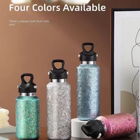 Bouteille d'eau sport en titane pur à ouverture rapide, isolée sous vide, avec fermeture à une touche, 350-500 ml, anti-odeur, pour voiture et extérieur