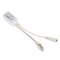 Inyector y Divisor PoE Gigabit Rápido 10/100/1000, Cable PoE para Cámara IP y Punto de Acceso WiFi