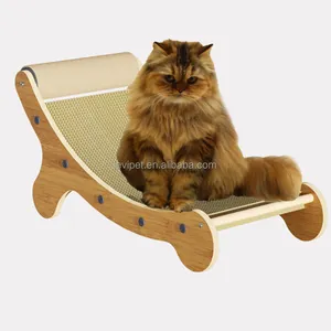 Lamb Moon Boat Natural Sisal Cat Scratching Ball Cardboard Scratch Pad 2-in-1 Bunny Claw Scratcher Interactive Toy For Cats
