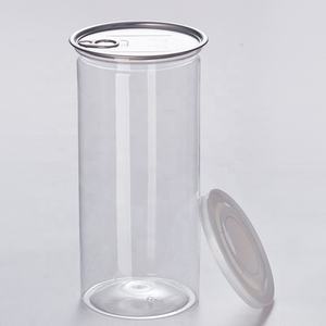 Kaleng Plastik Mudah Dibuka Transparan Kosong Kemasan Jagung Pop 150Ml Hingga 2500Ml dengan Tutup Aluminium - Product Image 5