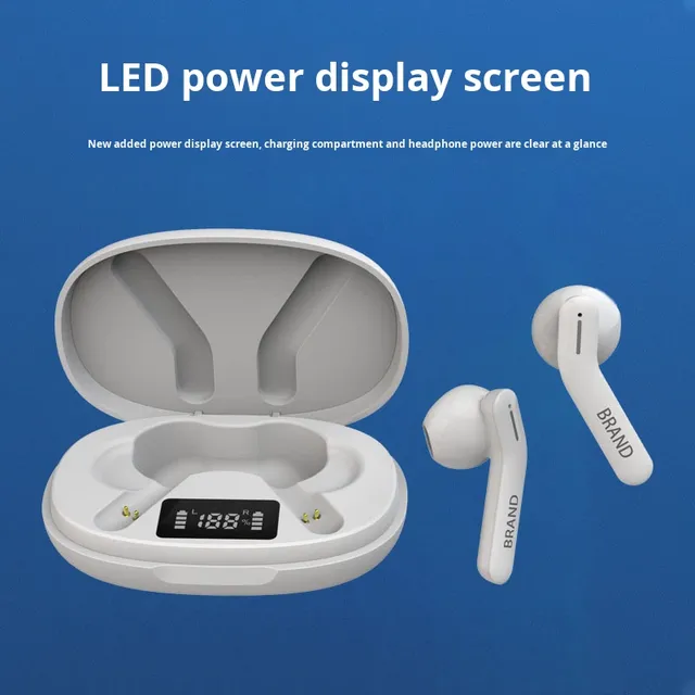 Hot Model Exclusive TWS 5.0 Earphones Jerry Chipset Touch Screen No True Wireless Digital LED Charging Case In-ear IPX4