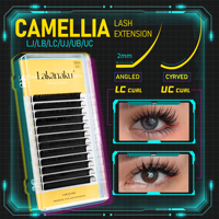 Abonnie UB UC Camellia Lashes – Cils pré-attachés, longueur unique 8-15MM, cils effilés, cils Manhua, ensemble de cils multi-couches