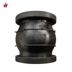 Joint de dilatation flexible à sphère unique en caoutchouc EPDM NBR Néoprène, connecteur de tuyau vulcanisé à basse pression sans bride, OEM - Product Image 1