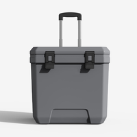 Refroidisseur de rétention de glace de moulage par injection de stockage portable 38QT avec roues