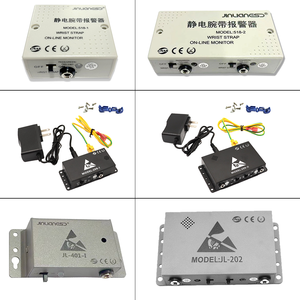 518-2 онлайн ESD браслет детектор электростатический браслет сигнализация 2 станции антистатический браслет монитор тестер - Product Image 6