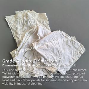 Trapos de Algodón Industriales Blancos para Limpieza, Trapos de Algodón de Alta Calidad para Limpiar Aceite - Product Image 2