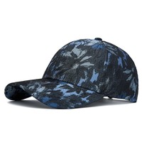 Gorra de Béisbol de Alta Calidad para Mujer, 6 Paneles, Estructurada, con Diseño Floral Jacquard