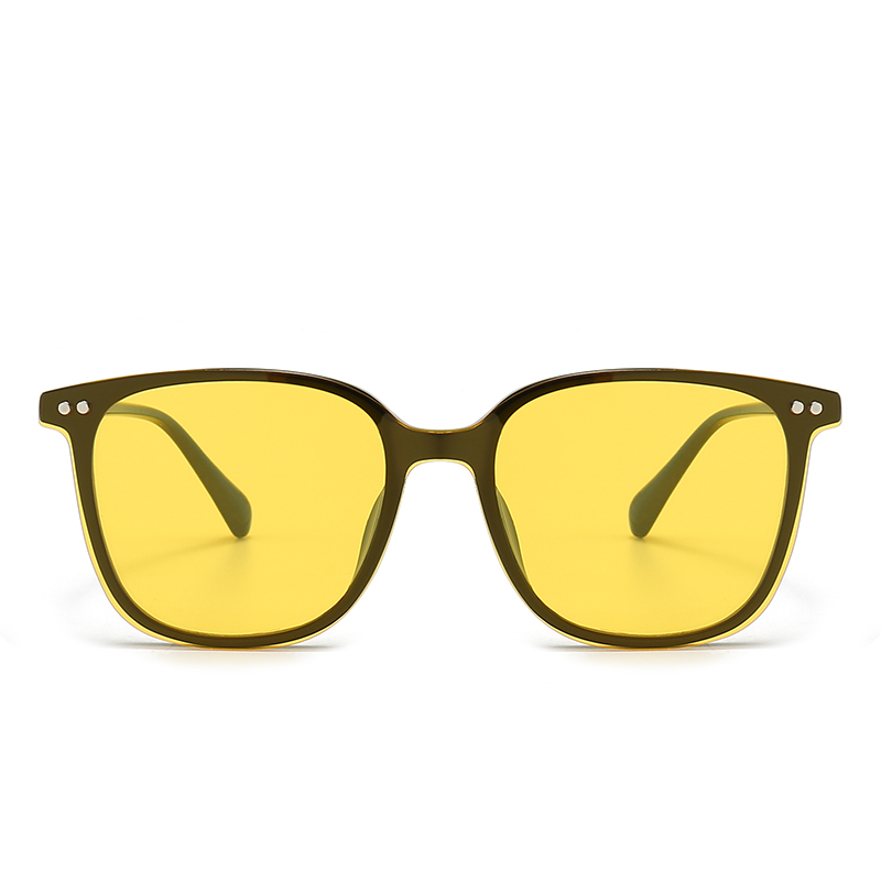 Cadre vert transparent avec verres