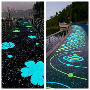Pierres de silicate à haute dureté qui brillent dans le noir pour les allées de jardin de luxe, les chemins, les aménagements paysagers, les galets lumineux - Product Image 5